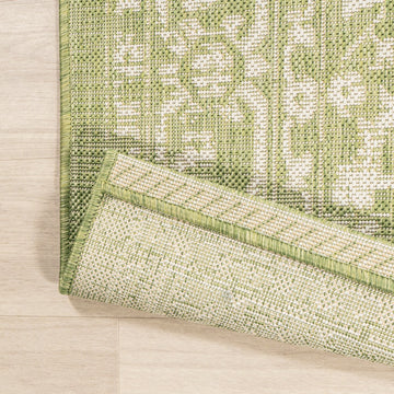 Malta Bohemian Medallion Textured Weave Indoor/outdoor Area Rug